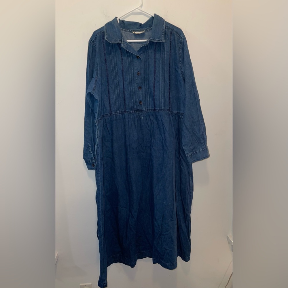 Vintage Denim Plus Size Dress by Erika II & Co. - 2x/3x